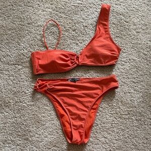 Zara Bold Orange Bikini Set